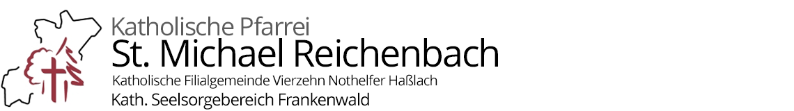 Grafik im Kopf der Homepage der Pfarrei Reichenbach und der Filiale Haßlach mit Verlinkung